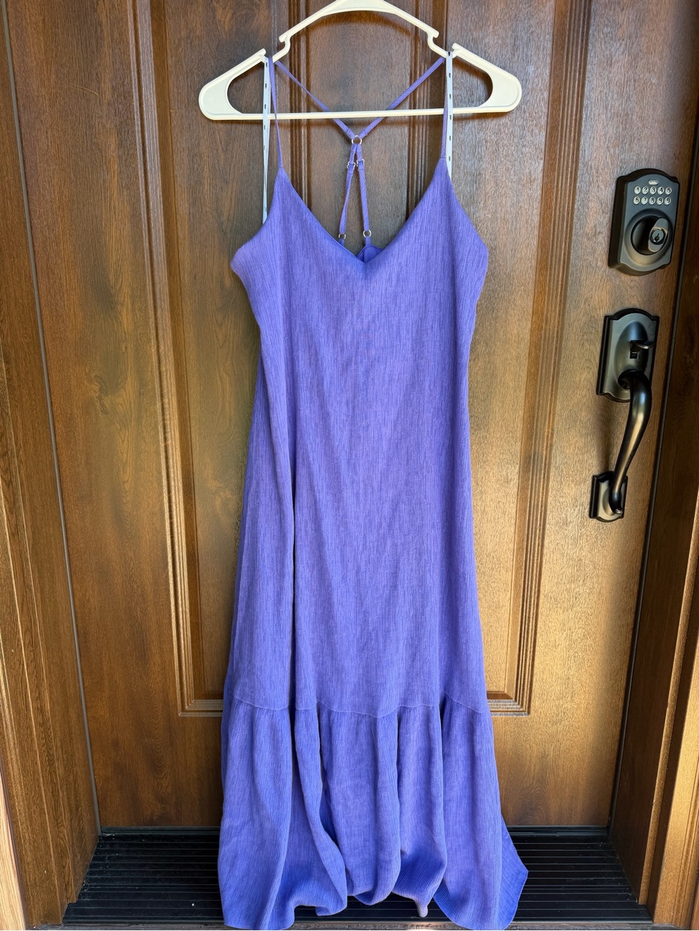 DKNY Lavender Purple Spaghetti-Strap Maxi Dress